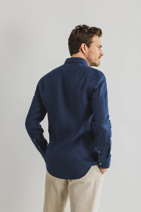 State of Art shirt ls plain linen